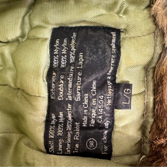 Crowncap Natural Rabbit Fur Trapper Hat Men's Size Large - Picture 9 of 11